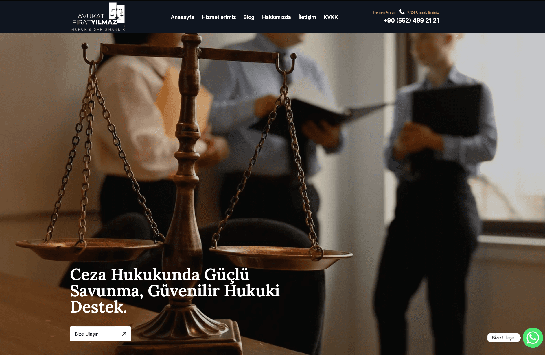 Avukat Fırat Yılmaz – Kurumsal Web Sitesi