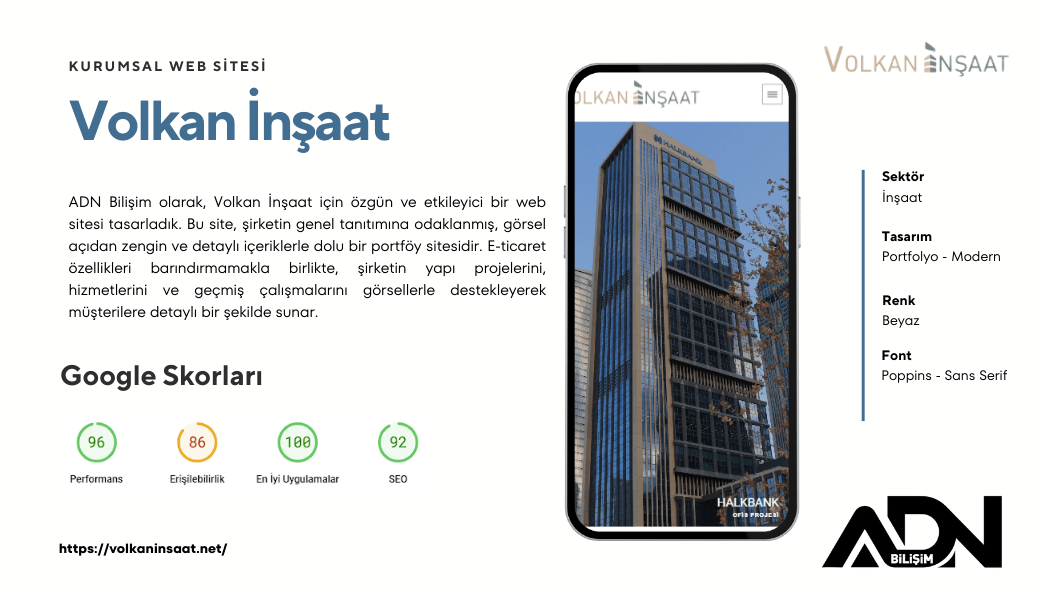 Volkan İnşaat | WordPress Kurumsal Web Sitesi 1 kurumsal web sitesi